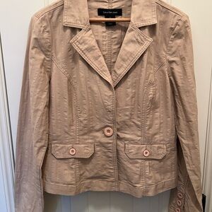 Calvin Klein Jeans Women's Beige Blazer